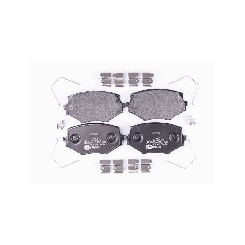 HELLA 8DB 355 016-861 Brzdové platničky Predné pre