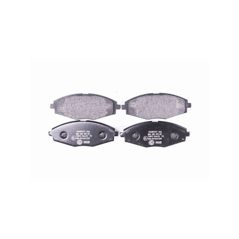 HELLA 8DB 355 017-021 Pastillas de freno Delantero para