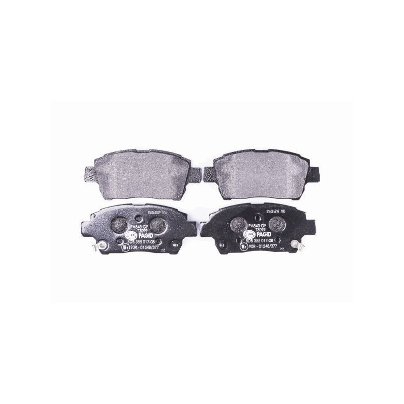 HELLA 8DB 355 017-081 Klocki hamulcowe Przód dla