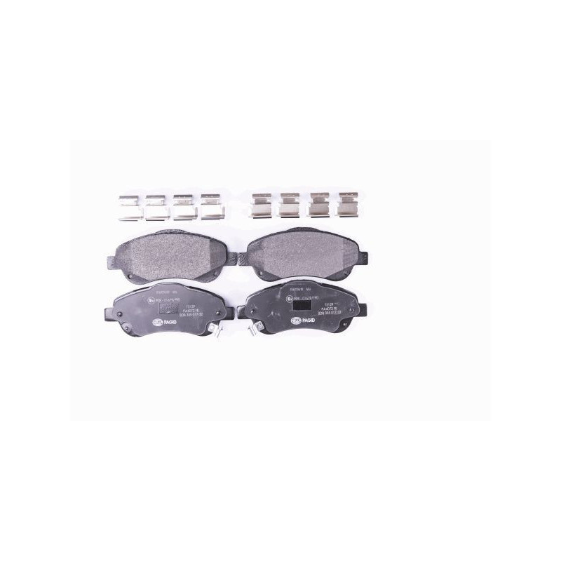 HELLA 8DB 355 017-321 Pastillas de freno Delantero para