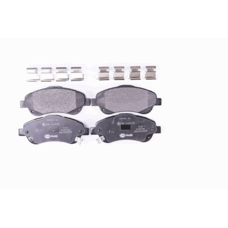 HELLA 8DB 355 017-321 Brzdové platničky Predné pre