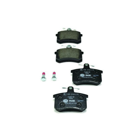 HELLA 8DB 355 017-951 Pastillas de freno Trasero para