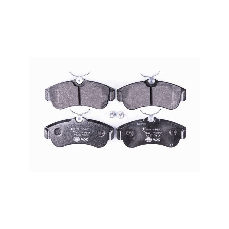 HELLA 8DB 355 018-011 Brake Pads Set Front for