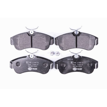 HELLA 8DB 355 018-011 Klocki hamulcowe Przód dla