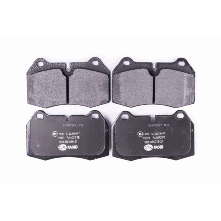 HELLA 8DB 355 018-211 Brzdové platničky Predné pre