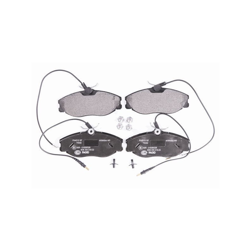 HELLA 8DB 355 018-221 Brake Pads Set Front for