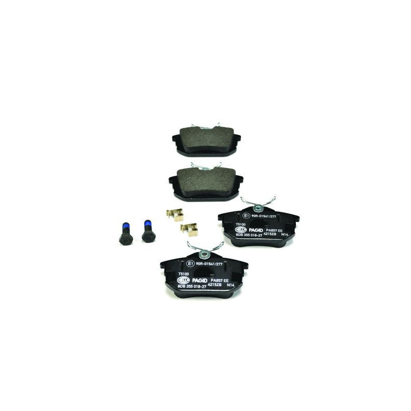 HELLA 8DB 355 018-271 Pastillas de freno Trasero para