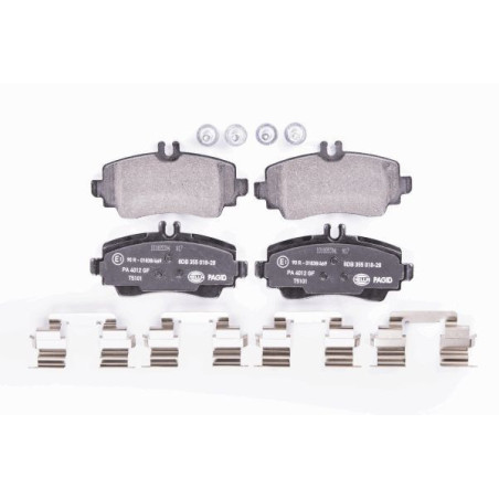 HELLA 8DB 355 018-281 Brzdové platničky Predné pre