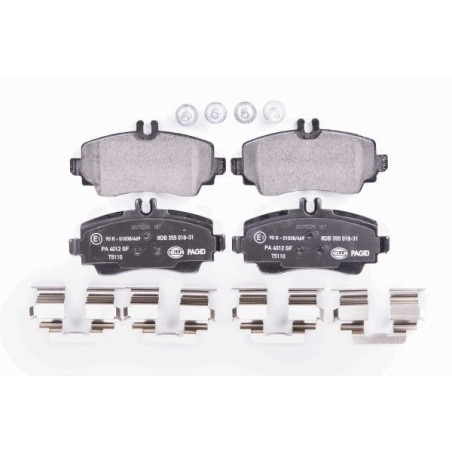 HELLA 8DB 355 018-311 Klocki hamulcowe Przód dla