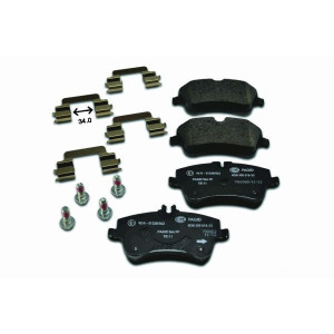 HELLA 8DB 355 018-331 Brzdové platničky Predné pre