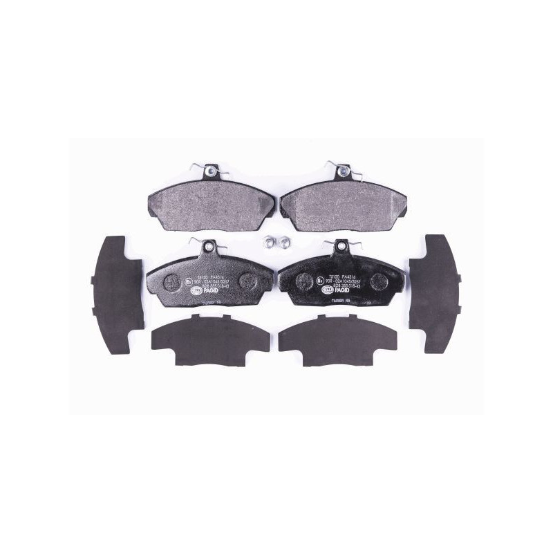 HELLA 8DB 355 018-431 Pastillas de freno Delantero para