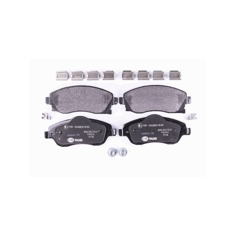 HELLA 8DB 355 018-511 Klocki hamulcowe Przód dla