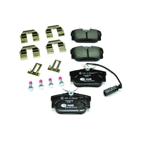 HELLA 8DB 355 018-591 Brzdové platničky Zadné pre
