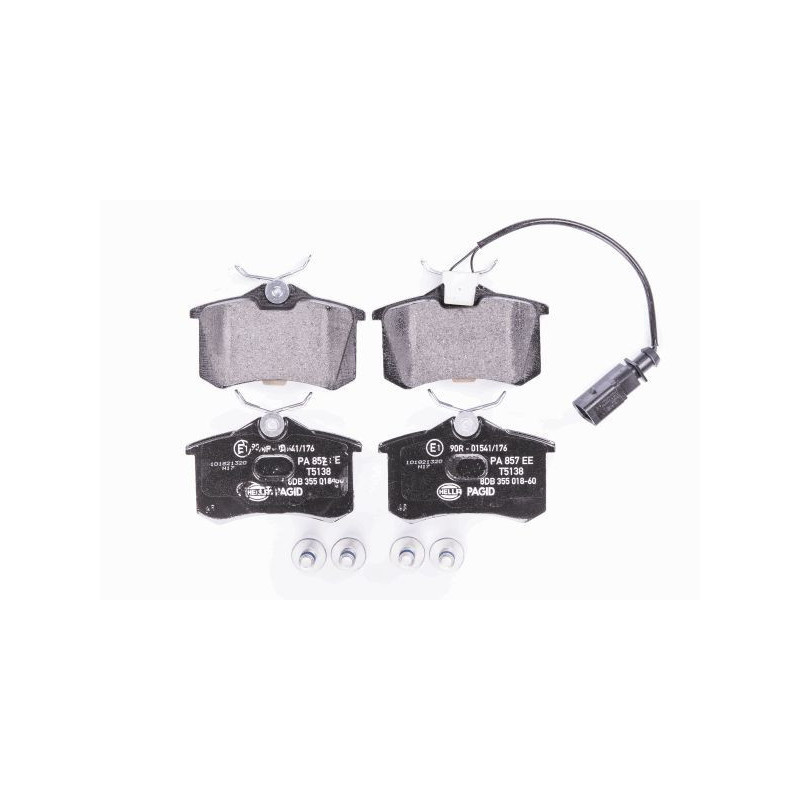 HELLA 8DB 355 018-601 Brake Pads Set Rear for