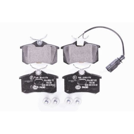HELLA 8DB 355 018-601 Brake Pads Set Rear for