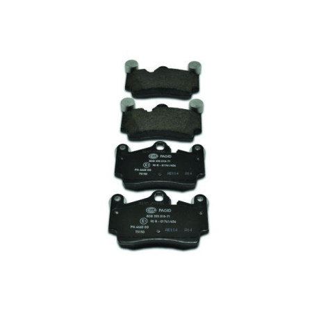 HELLA 8DB 355 018-711 Pastillas de freno Trasero para