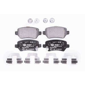 HELLA 8DB 355 018-781 Brzdové platničky Zadné pre