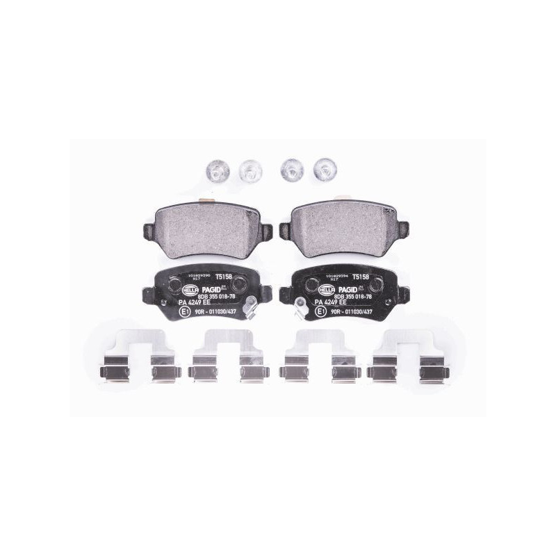 HELLA 8DB 355 018-781 Bremsbeläge Hinten für