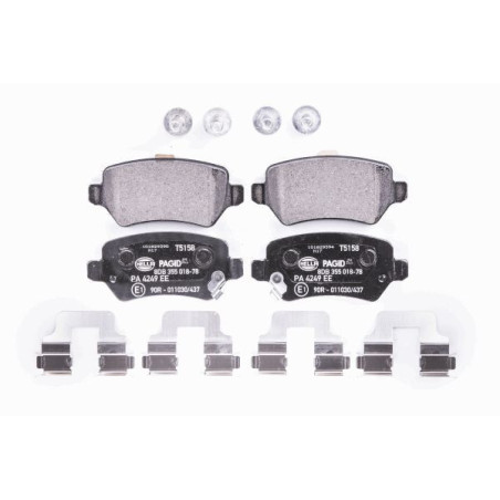 HELLA 8DB 355 018-781 Klocki hamulcowe Tył dla