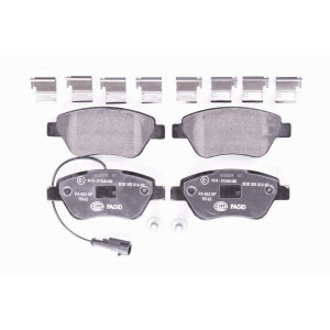 HELLA 8DB 355 018-821 Brzdové platničky Predné pre