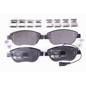 HELLA 8DB 355 018-831 Brzdové platničky Predné pre