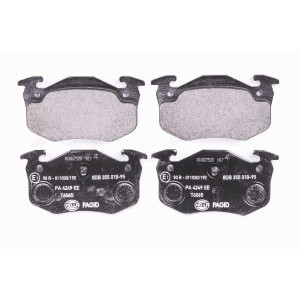 HELLA 8DB 355 018-951 Brzdové platničky Zadné pre