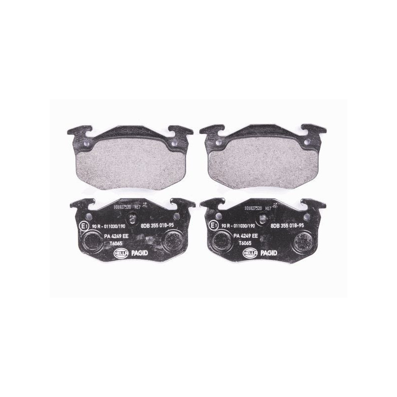 HELLA 8DB 355 018-951 Brake Pads Set Rear for