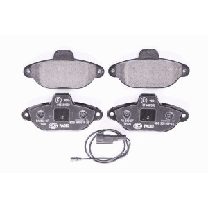 HELLA 8DB 355 019-151 Brzdové platničky Predné pre