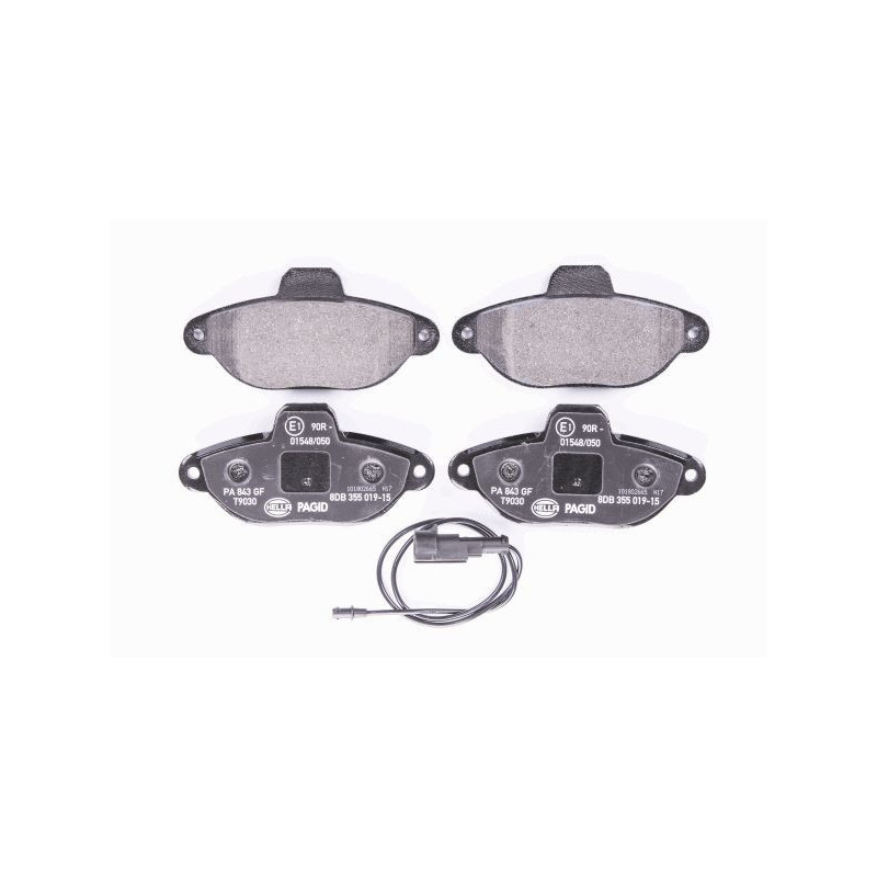 HELLA 8DB 355 019-151 Plaquettes de frein Avant pour