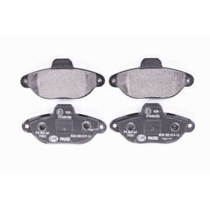 HELLA 8DB 355 019-161 Brzdové platničky Predné pre