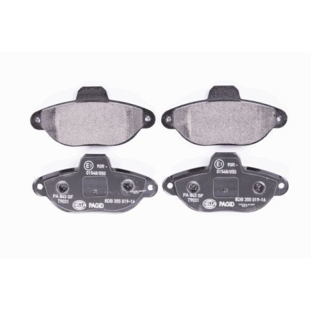 HELLA 8DB 355 019-161 Brzdové platničky Predné pre