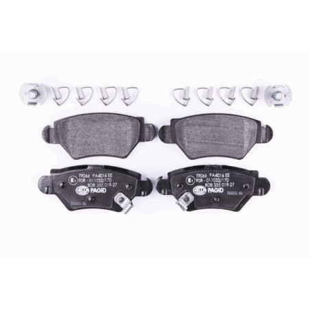 HELLA 8DB 355 019-271 Pastillas de freno Trasero para