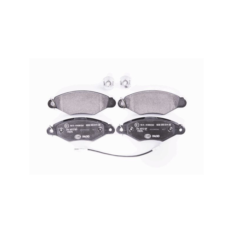 HELLA 8DB 355 019-301 Klocki hamulcowe Przód dla