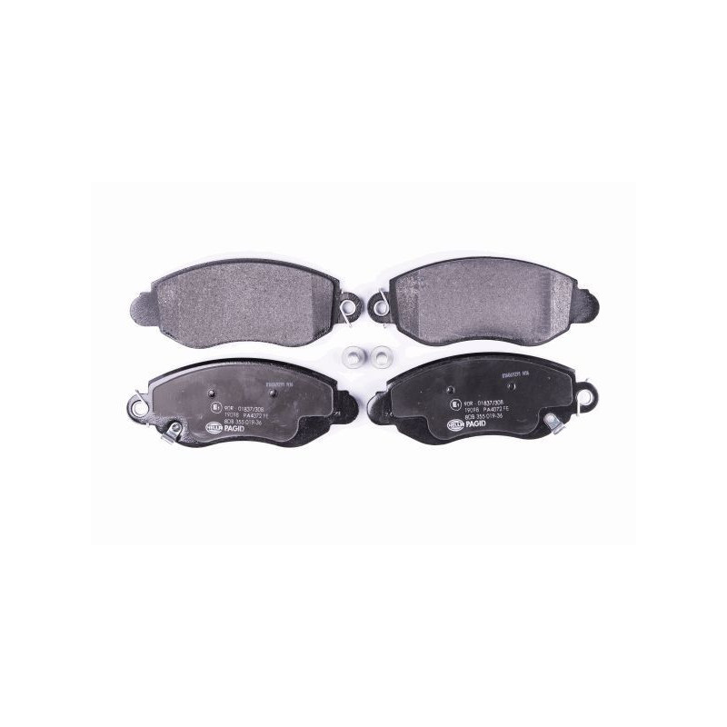 HELLA 8DB 355 019-361 Pastillas de freno Delantero para