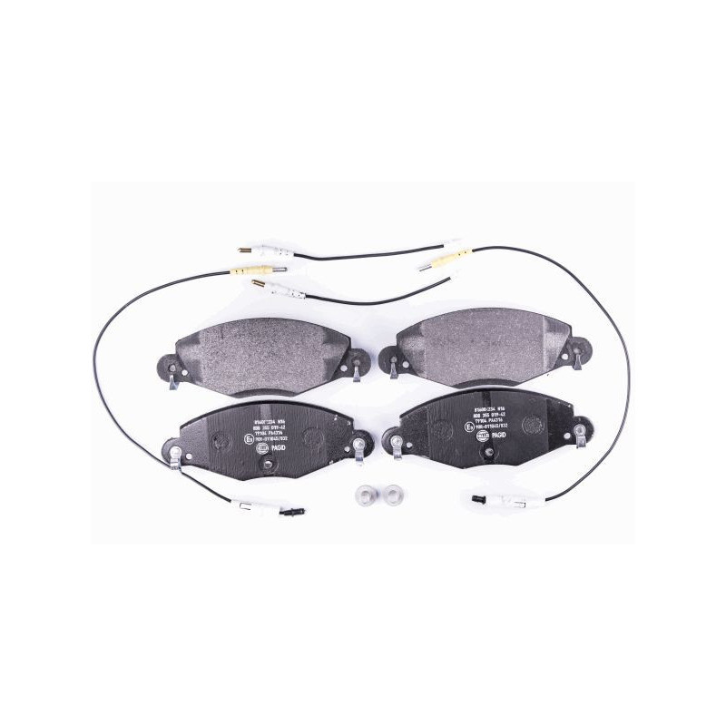 HELLA 8DB 355 019-421 Pastiglie freno Anteriore per