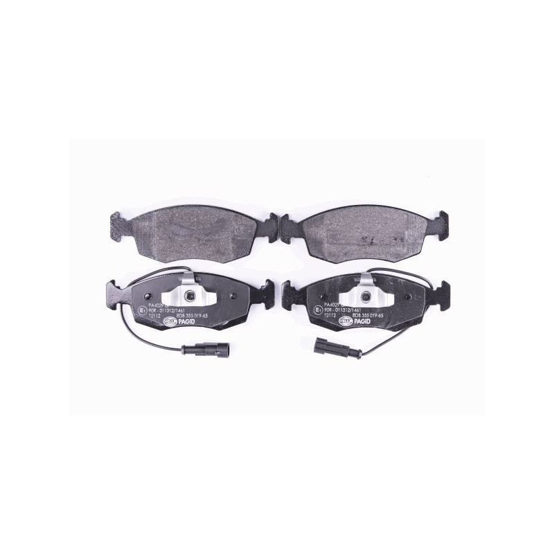 HELLA 8DB 355 019-651 Brzdové platničky Predné pre