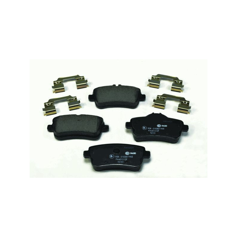 HELLA 8DB 355 019-741 Pastillas de freno Trasero para