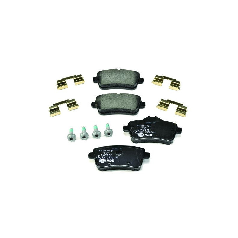 HELLA 8DB 355 019-841 Brzdové platničky Zadné pre