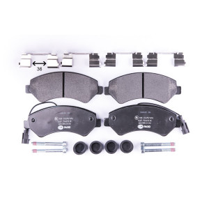 HELLA 8DB 355 019-901 Brzdové platničky Predné pre