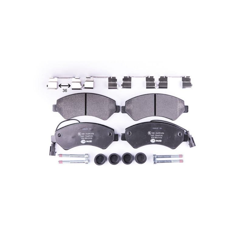 HELLA 8DB 355 019-901 Plaquettes de frein Avant pour