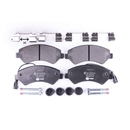 HELLA 8DB 355 019-901 Klocki hamulcowe Przód dla
