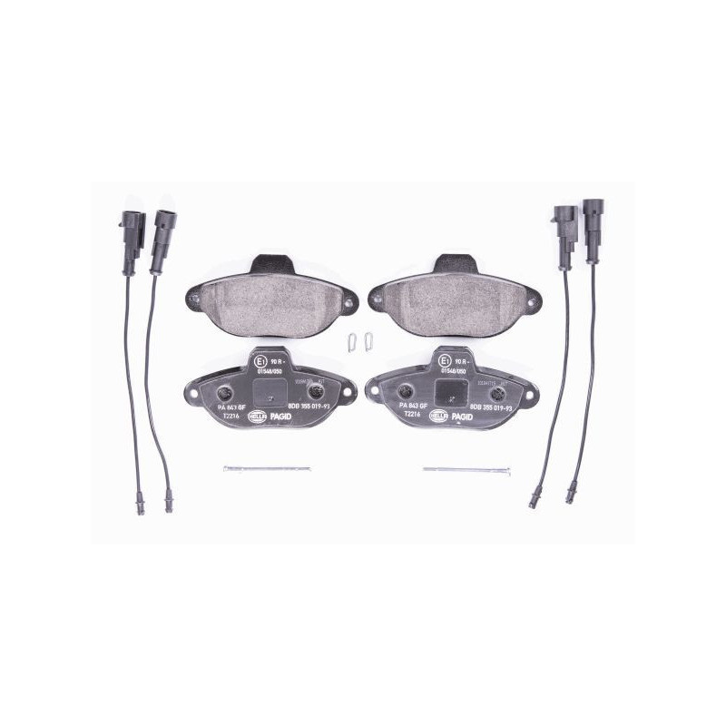 HELLA 8DB 355 019-931 Plaquettes de frein Avant pour