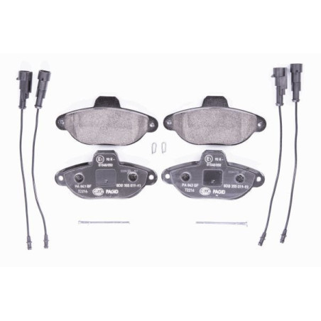 HELLA 8DB 355 019-931 Pastiglie freno Anteriore per