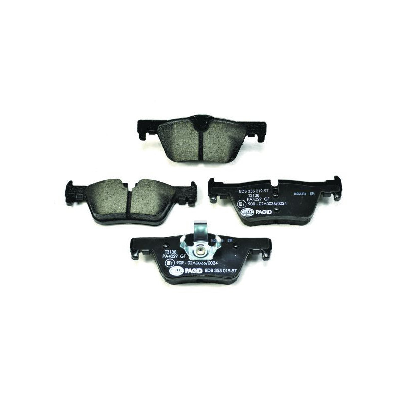 HELLA 8DB 355 019-971 Klocki hamulcowe Tył dla