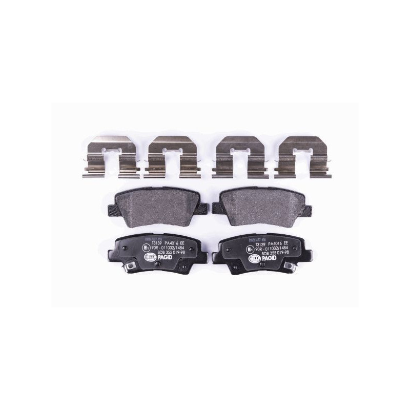 HELLA 8DB 355 019-981 Pastiglie freno Posteriore per