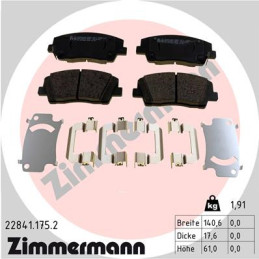 ZIMMERMANN 22841.175.2 Brake Pads