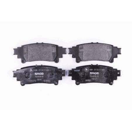 HELLA 8DB 355 020-001 Brzdové platničky Zadné pre