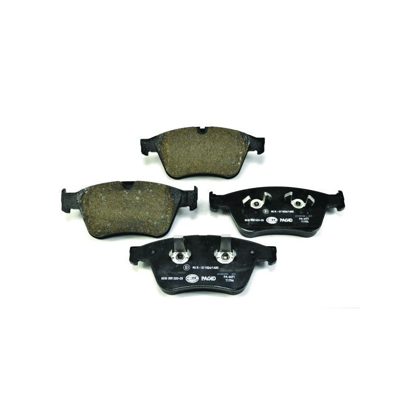 HELLA 8DB 355 020-031 Brzdové platničky Predné pre