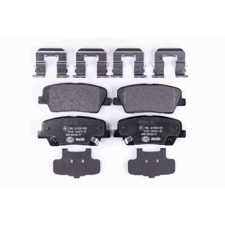 HELLA 8DB 355 020-101 Klocki hamulcowe Tył dla