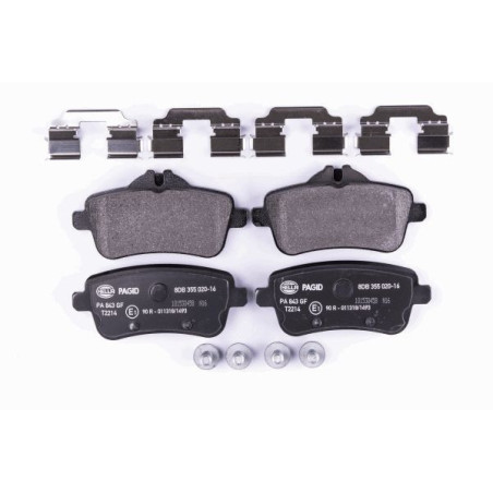 HELLA 8DB 355 020-161 Brake Pads Set Rear for